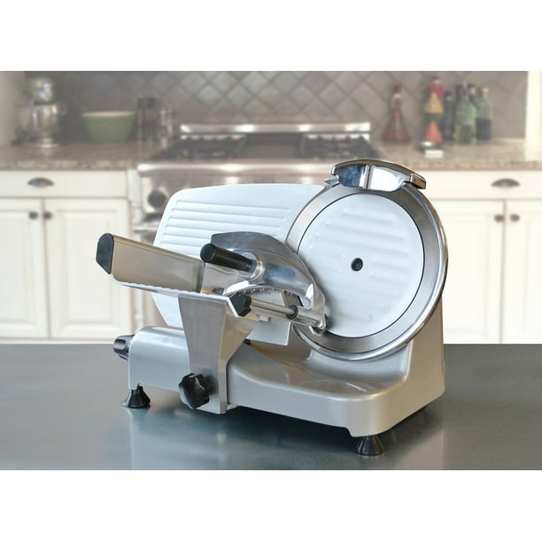 Della 10 Premium Electric Deli Meat Slicer Blade Veggie Food Slice 550rpm 250 Watt Stainless Steel Walmart Com Walmart Com