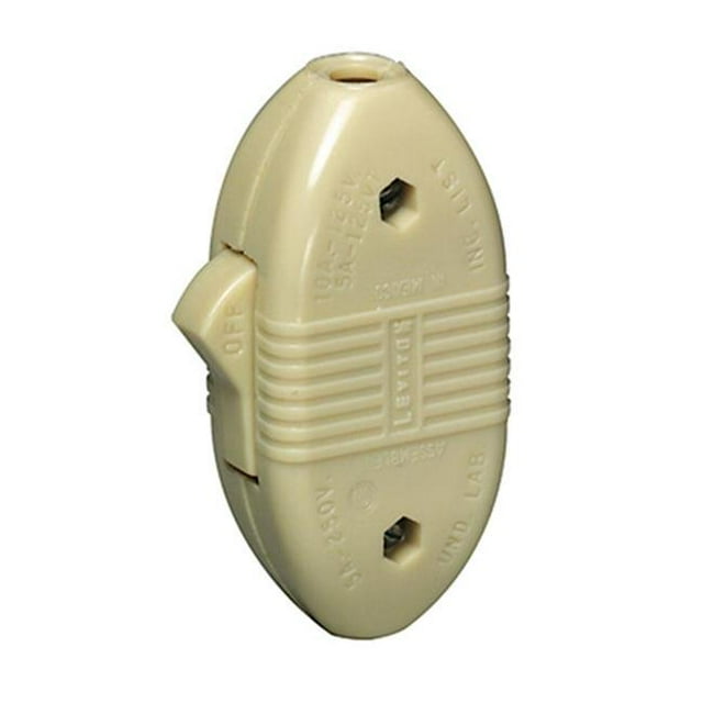 Leviton Interrupteurs de Cordon en Ligne Robustes Mfg Ivoire