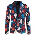 thumbnail image 2 of toraway Costume en Lin pour Hommes Grands et Forts Automne Mode Décontractée Boucle Imprimée Mode Simple Doux Travail Formel Chaud Hauts Doux TG, 2 of 4
