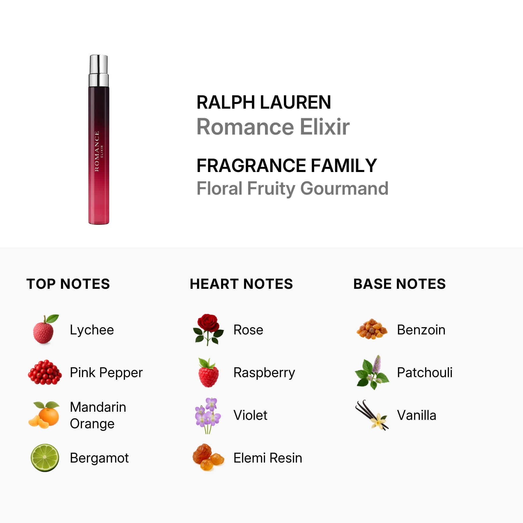 Ralph Lauren Ladies Romance Elixir Parfum 0.34 oz Fragrances 3605972992185