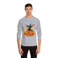 thumbnail image 3 of Strange & Cozy Fries Fly Hummingbird, Cotton Blend, S-3XL Long Sleeve Tee, 3 of 4