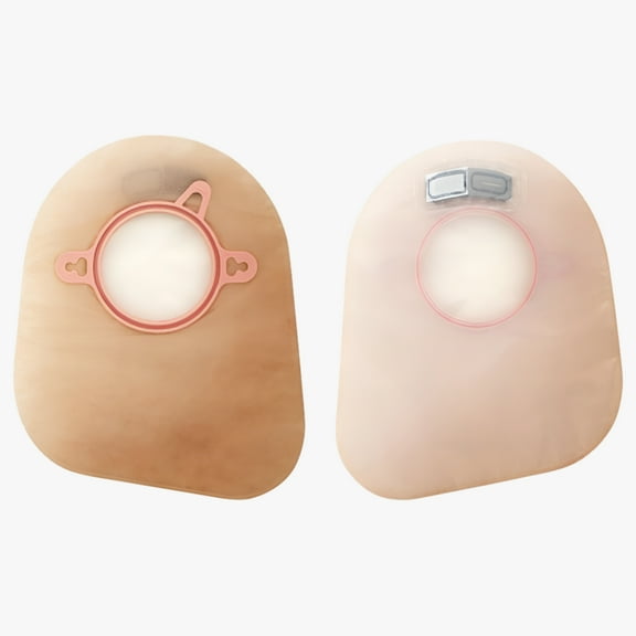 Hollister New Image Ostomy Pouch - Filter, Green Code, 1.75 Inch Flange, 7 Inch Length (Mini), Beige, Closed End, 60 Count