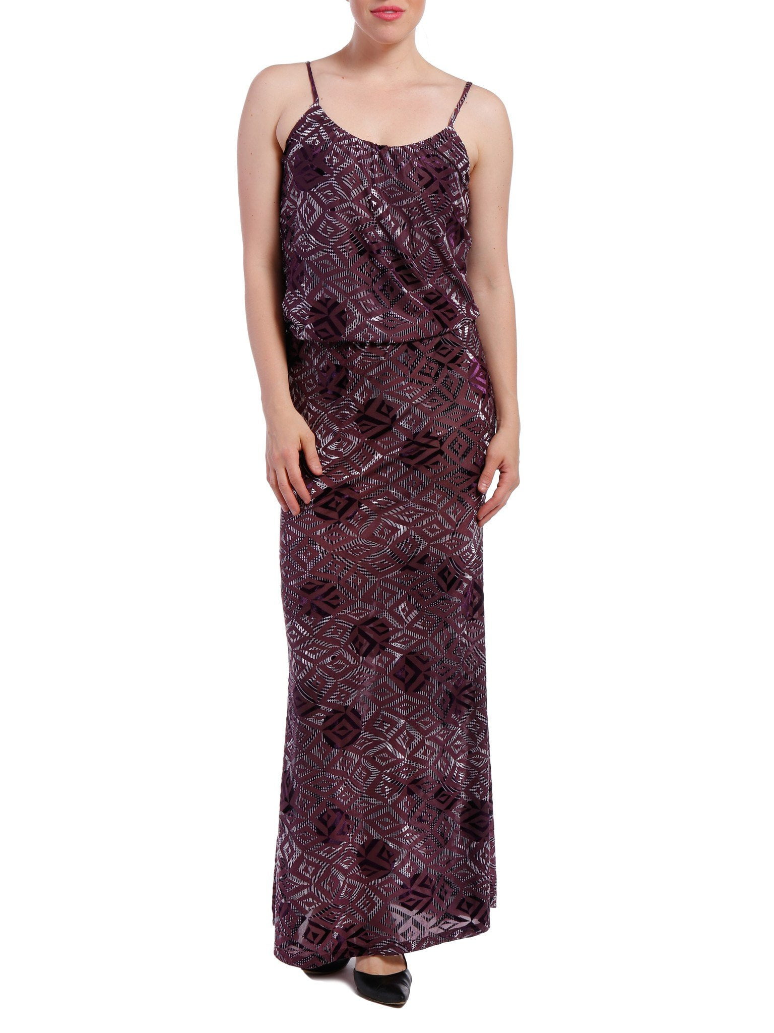 velvet burnout maxi dress