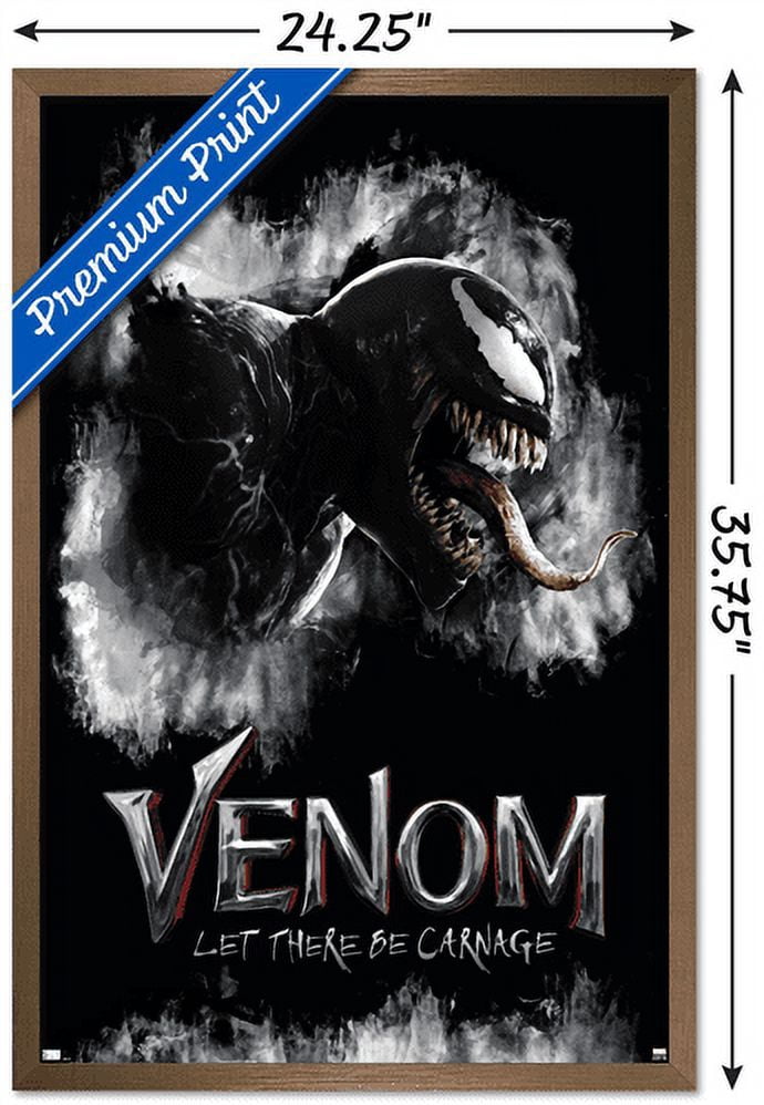 Marvel Venom: Let There be Carnage - Profile Wall Poster, 22.375" x 34", Framed