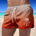 thumbnail image 1 of Short de Bain Homme / Été Sportif Plage Décontracté Voyage Polyester Dégradé Imprimé, 1 of 3