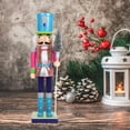 thumbnail image 3 of RENACLIPY Nutcracker Christmas Decorations Wooden Figurine Home Decor 1Pack, 3 of 8
