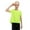 Fluorescent green, variant on GYRATEDREAM Girls Short Sleeve Dry-Fit Crew Neck Active Athletic Performance T-Shirt for Kids 5-12 Years