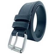 Impact Accessories Adult Men's Size 36" Genuine American Bison Leather Double Needle Ranger Belt, Black