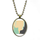 thumbnail image 1 of YELLOW ABSTRACT plantas Art patron Collar Colgante de cadena vintage Colección de joyas colgantes Unbranded M, 1 of 3