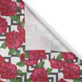 thumbnail image 6 of Ambesonne Roses Valance & Curtain, Flowers on Nested Squares, 55"x36", Multicolor, 6 of 7