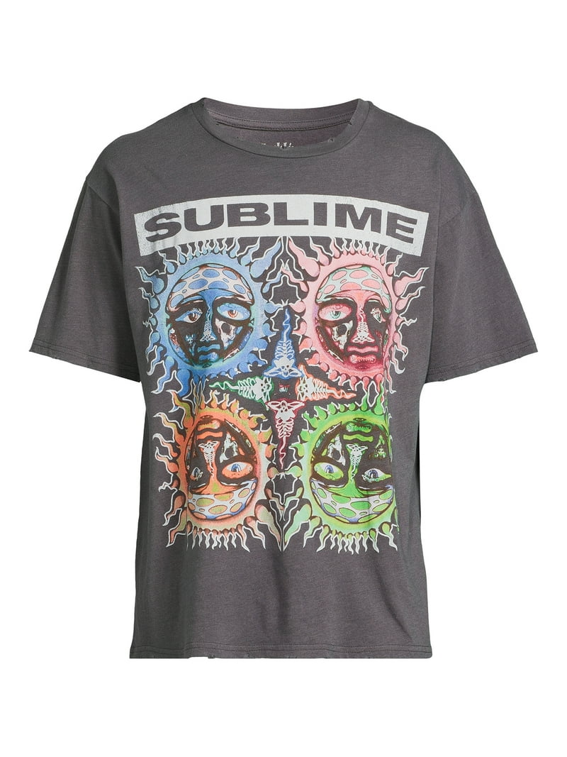 Sublime Men's Graphic Band Tee with Short Sleeves, Sizes XS-3XL