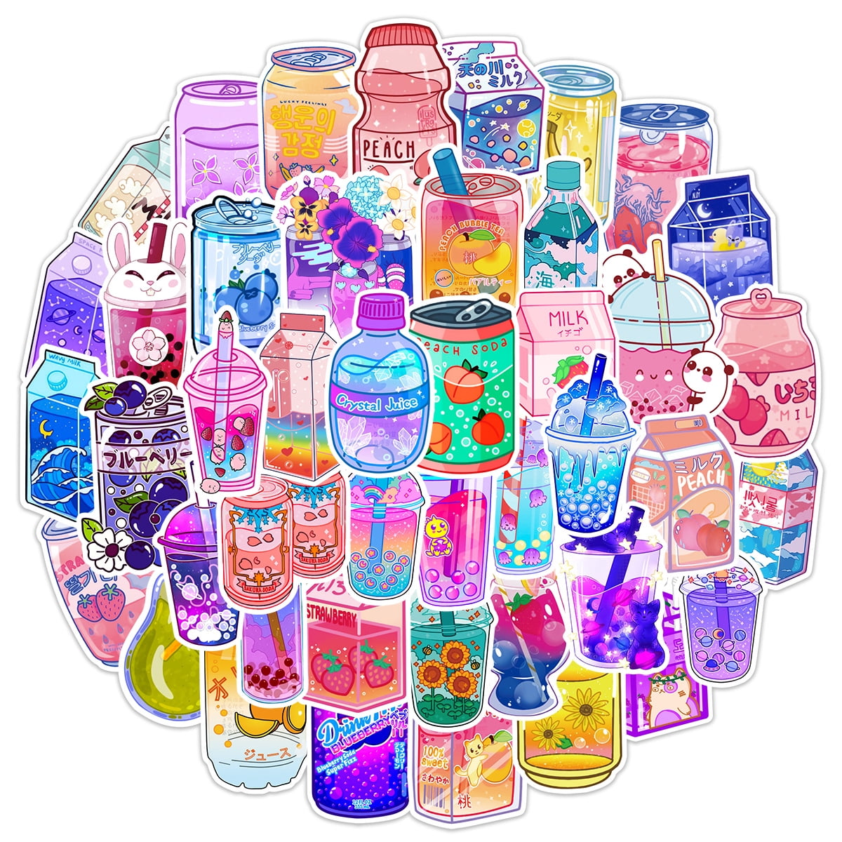 Pack De 100 Pegatinas Kawaii De Chicas Con Ropa De Moda – Adhesivos Reflejantes Impermeables Para Botellas, Portátiles Y Mochilas