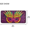 thumbnail image 3 of Coolnut Mardi Gras Kitchen Rug, 39"x20" Anti Fatigue Non-Slip Bath Rug, Entryways Runner Comfort Mat for Kitchen Washroom Bedroom, 3 of 7