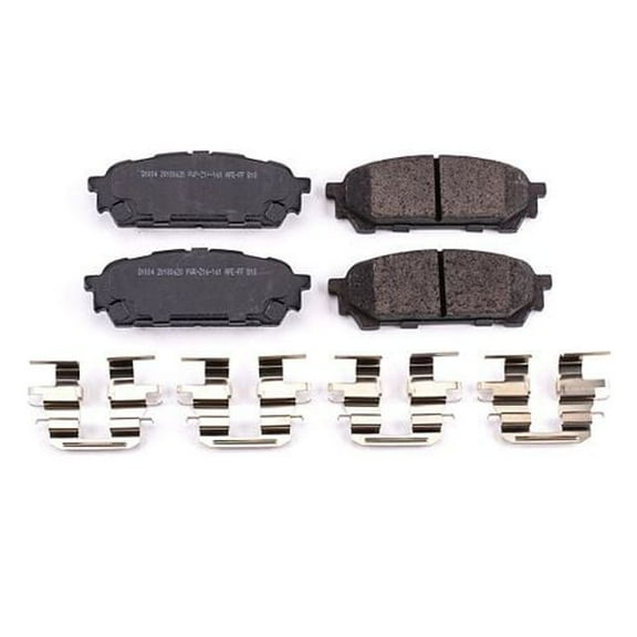 Power Stop Rear Z17 Evolution Ceramic Brake Pads with Hardware 17-1004