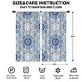 thumbnail image 2 of Blackout Kids Curtains,Blue Ethnic Mandala Pattern Childrens Insulated Curtains Set Of 2,Bedroom Essentials,Toddler Room Decor 42x84in(106x213cm), 2 of 5