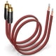 thumbnail image 1 of Cable de altavoz RCA macho a conector tipo banana Yuchenfeng, 1 of 7