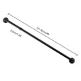 thumbnail image 4 of ToppiJoy 4FT Stair Handrail, Metal Staircase Handrail, Pipe Stair Handrail, Staircase Handrail Galvanized Steel for Wall Mount (Black), 4 of 28