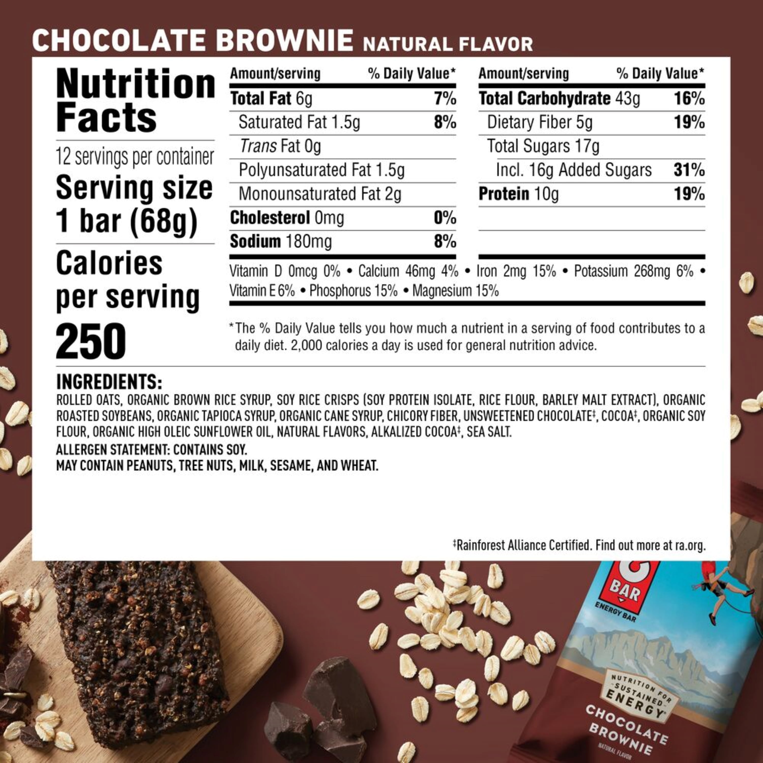 Nutritional Content Of Clif Bars Besto Blog hershey-s-candy-nutrition-facts-bios-pics
