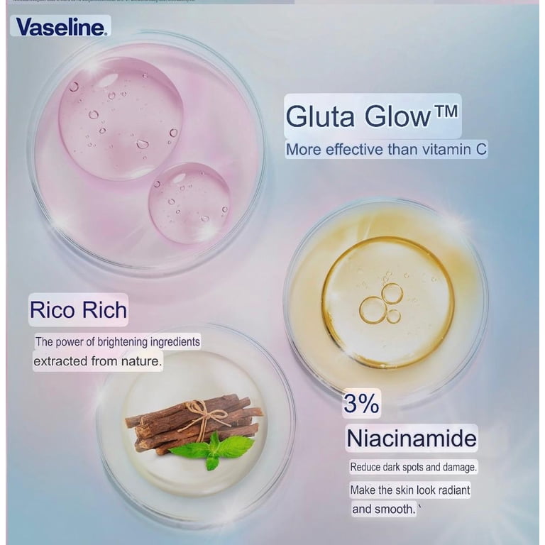 glutathione niacinamide deodorant Vaseline GlutaGlow Ampoule Serum Bright Renew Brightening Underarm Care Roll-On Antiperspirant with 45 ml Infused with the powerful benefits of Niacinamide and AHA glutathione niacinamide fresh deodorant Grace