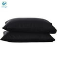 thumbnail image 7 of Deago 400 Thread Count Black Cotton Pillowcases, King, (2 Count), 7 of 7