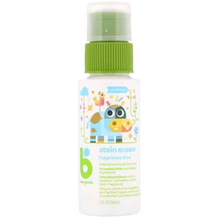BabyGanics, Stain Eraser, On-The-Go, Fragrance Free, 2 fl oz (59 ml)
