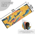 thumbnail image 5 of Yayeee Runner Rug for Bedroom 2'x6' Machine Washable Hallway Non Slip Mat, Yellow Sardines Pattern, 5 of 8