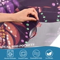 thumbnail image 7 of Ryvnso Mardi Gras Feathers Half Curtains Sets Tier 2 Panels Short Curtain Rod Pocket 27"W x 24"L, 7 of 7