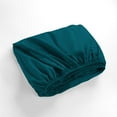 thumbnail image 3 of 1000 Thread Count 3 Piece (1- Fitted Sheet + 2- Pillow cover) Quality 15 Inch Deep Pocket 100% Egyptian Cotton Color Teal Solid Size Twin XL, 3 of 6