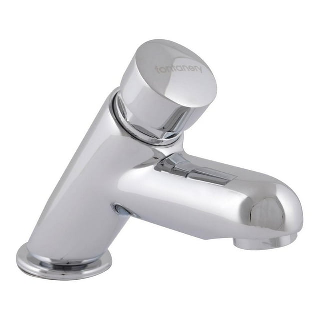 Llave Temporizadora Monomando Fontanery Metal Cromado 17X9X4