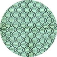 thumbnail image 1 of Ahgly Company Indoor Round Abstract Light Blue Modern Area Rugs, 4' Round, 1 of 4