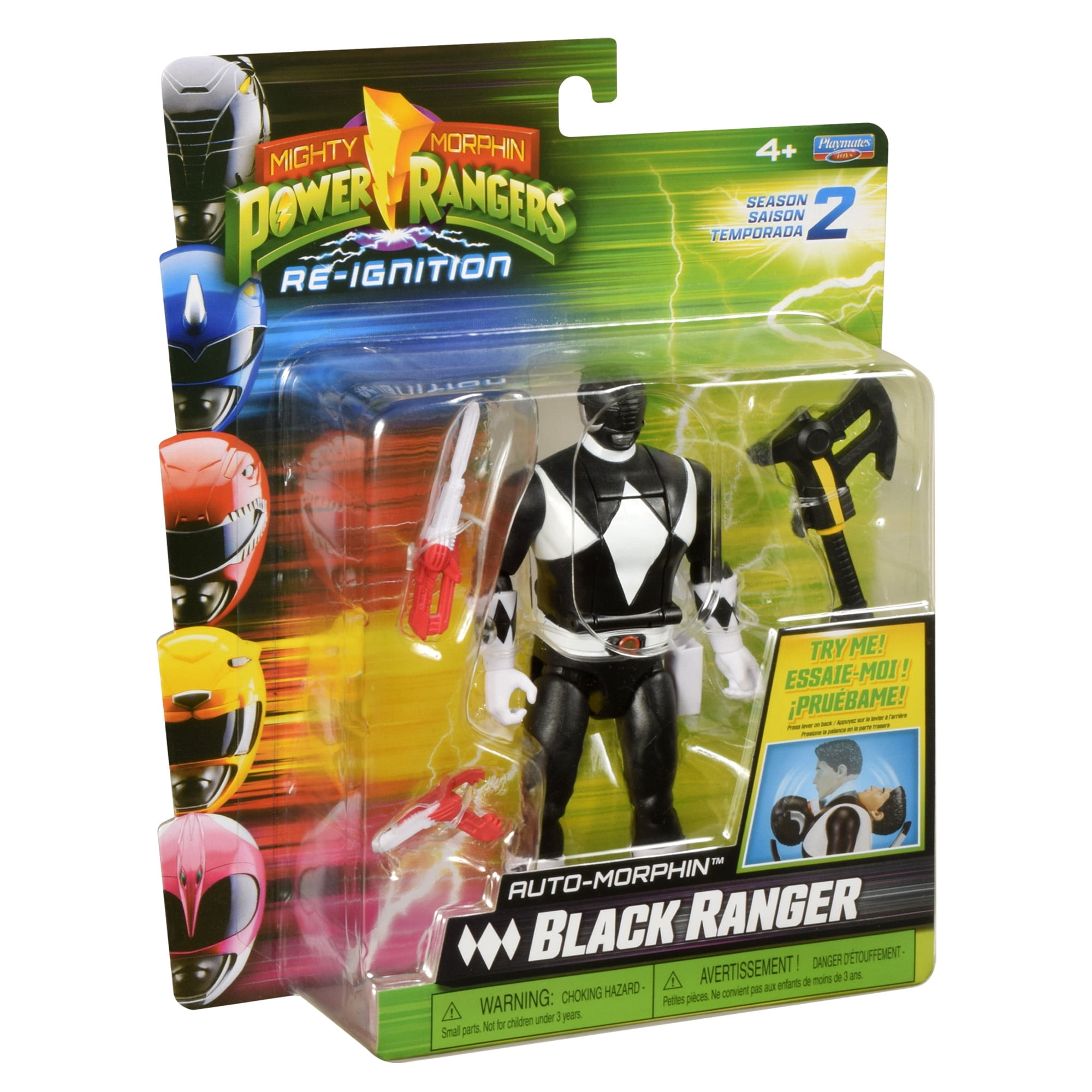 Mighty Morphin Power Rangers: Re-Ignition - Auto-Morphin Black Ranger (Season 2) Action Figure by Playmates Toys