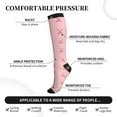 thumbnail image 5 of Compression Socks for Women and Men - red hockey sticks pink Compression Socks Circulation for Workout, 5 of 8