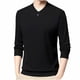 thumbnail image 3 of pstuiky Camisas de invierno de manga larga para hombre, Camisa informal de manga larga con cuello en V y botones de color liso para hombre camisetas de hombre xxxxl, 3 of 3