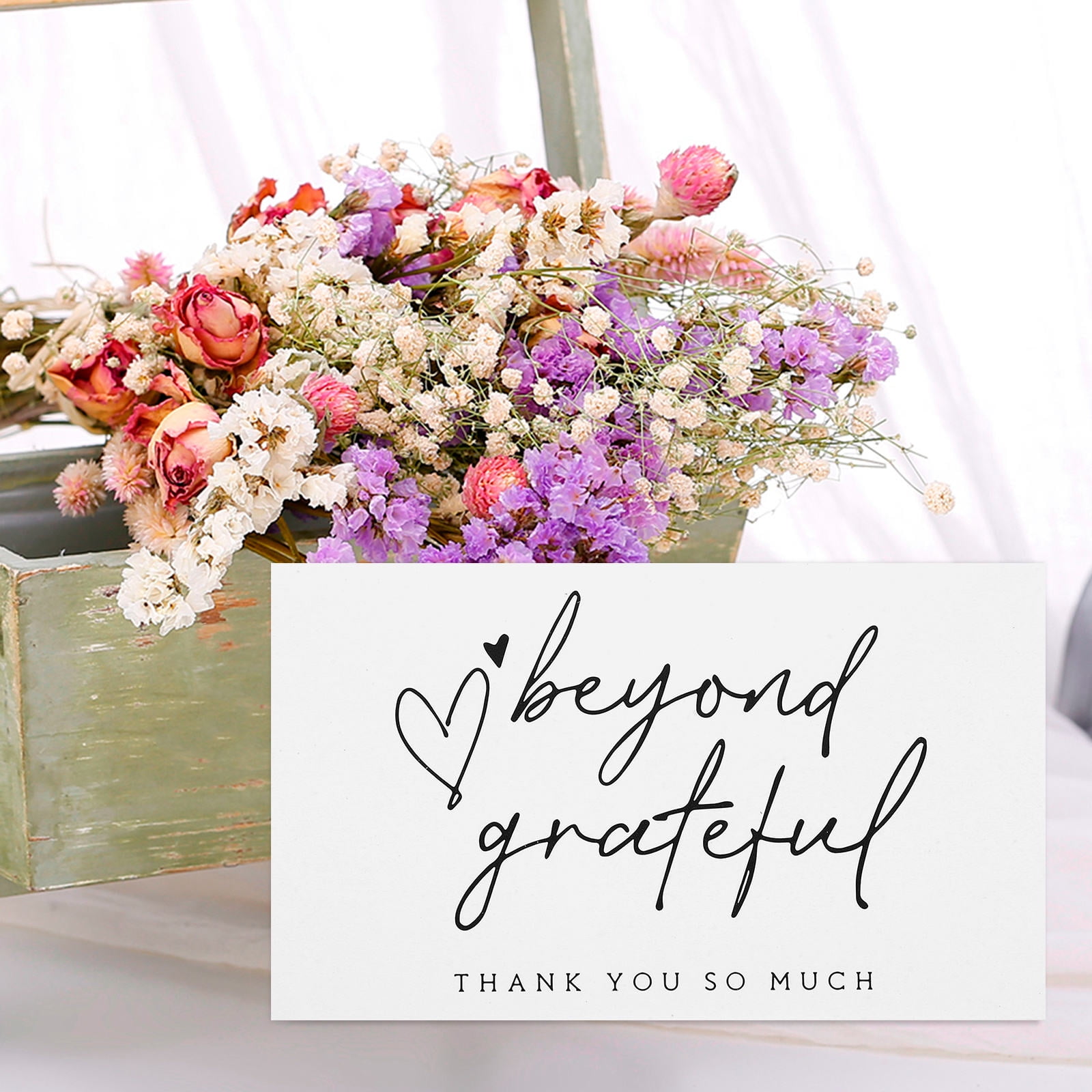 Raindrops 500 Pcs  Thank You Cards Small Business Paper Thanks Cards for Boutique Shops Thank You Paper Card