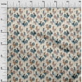 thumbnail image 3 of oneOone Cotton Cambric Pale Orange Fabric Birds Rooster Quilting Supplies Print Sewing Fabric By The Yard 42 Inch Wide, 3 of 5