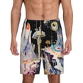 thumbnail image 1 of Vsdgher Short de Pyjama Imprimé Champignon Mignon pour Hommes Bas de Pyjama Léger avec Poches-3TG, 1 of 6