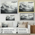 thumbnail image 4 of Designart "Moody Majesty Of Mountain Peaks" Landscape Mountains Floater Framed Canvas Wall Art, 4 of 5