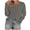 Gray, variant on Sweaters for Women Fall Solid Color Pullover Casual Crew Neck Long Sleeve Hollow Out Sweatshirts Winter Knit Jumper Top