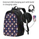 thumbnail image 2 of Fotbe Corgi Lying With Moons And Stars Mochila con Estampado y Puerto USB para Hombre y Mujer, Mochila Antirrobo, Mochila de Viaje, Mochila Escolar, Mochila Universitaria, 2 of 7