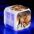 thumbnail image 1 of Relojes digitales de animales para niños, Despertador Led que cambia de Color, caballos blancos, relojes de alarma, figura de acción, juguetes iluminados, muñeca, regalo qym unisex, 1 of 2