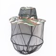 thumbnail image 1 of Sombrero de camuflaje de apicultura, sombrero de casco de red de malla protectora antimosquitos e insectos abejas, 1 of 5