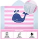 thumbnail image 5 of Striped WhaleToalla de playa con capucha para niños, 100 % algodón, envoltura de 50 x 30 pulgadas, cobertura para niños pequeños, niñas y niños de 3 a 12 años (ballena rayada), 5 of 5