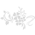 thumbnail image 1 of Espejo de pared extraíble con diseño de flores de plástico para el hogar, sala de estar, decoración, color plateado, 1 of 6