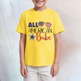 thumbnail image 2 of NOLDARES Kids Cotton Crewneck T-Shirts Short Sleeve Basic Tops for Toddlers Boys(Yellow,9-10 Years), 2 of 4