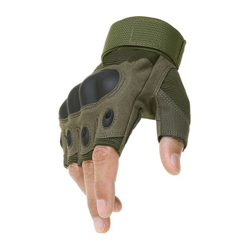 Guantes tácticos de carcasa dura de cuero de Súper Fibra para hombres, protección de equitación, anticorte, entrenamiento físico, guantes militares del Ejército