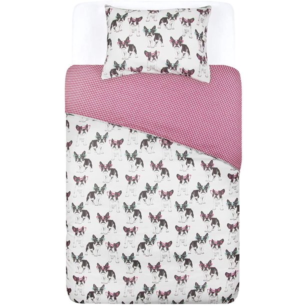 Tadpoles French Bulldog Comforter with Removable Cover 3 ...