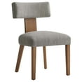 thumbnail image 3 of Nalani Dining Chairs - Set of 2 in Heathered Weave Wheat Deep Brown, 3 of 10