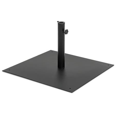 - Best Choice Products 38.5lb Steel Square Patio Umbrella Base Stand w/ Tightening Knob and Anchor Holes - Black