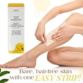 thumbnail image 3 of GiGi Natural Muslin Waxing Strips, Large Pre-Cut Epilating Wax Strips for Hair Removal, 3" x 9", 100-Pack, 3 of 6