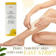 GiGi Natural Muslin Waxing Strips, Large Pre-Cut Epilating Wax Strips for Hair Removal, 3 x 9, 100-Pack